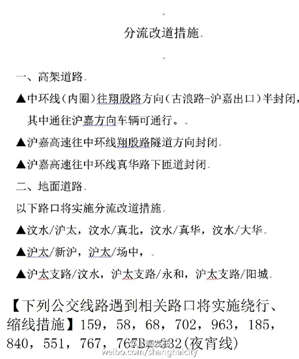 上海中環路被壓斷 緊急應對措施